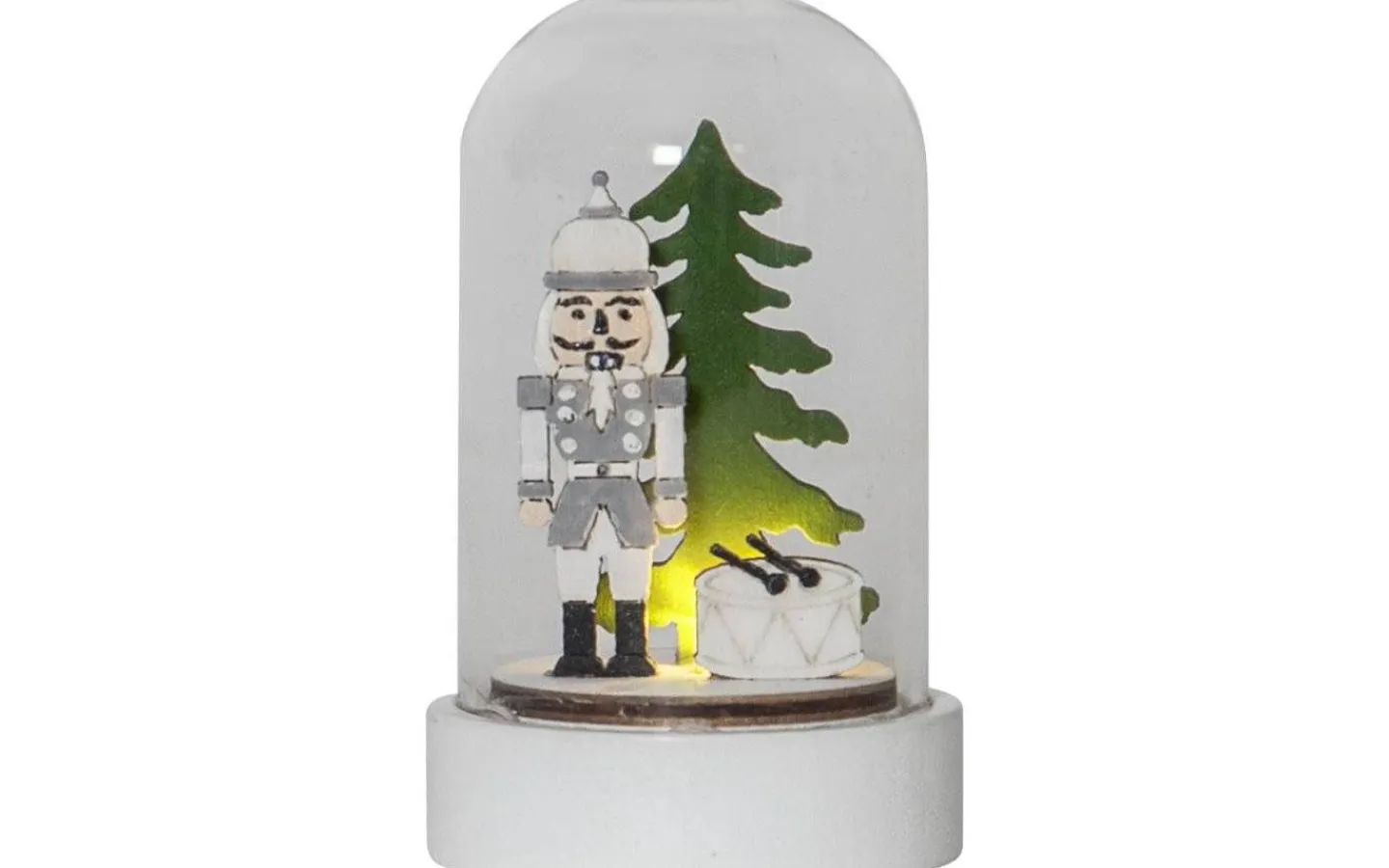 Batteri Julpynt Inomhus<Star Trading Nutcracker Batteridriven Glaskupol 2-pack 9cm