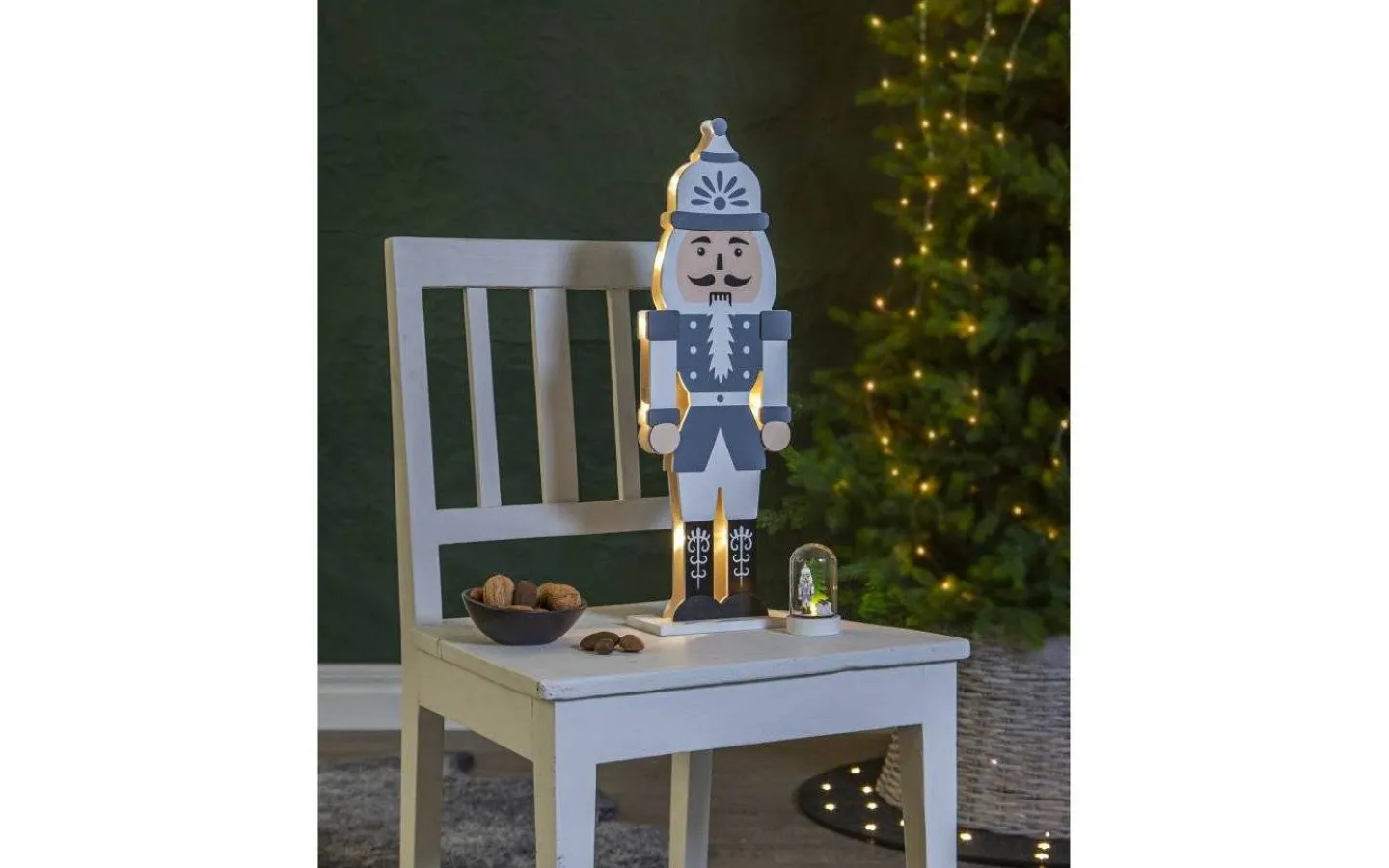 Batteri Julpynt Inomhus<Star Trading Nutcracker Batteridriven Glaskupol 2-pack 9cm