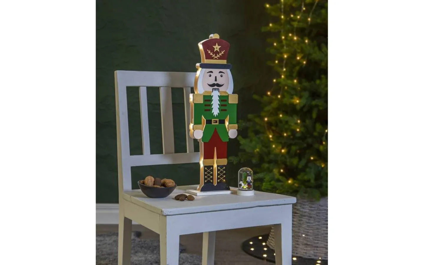 Batteri Julpynt Inomhus<Star Trading Nutcracker Batteridriven Glaskupol 2-pack 9cm