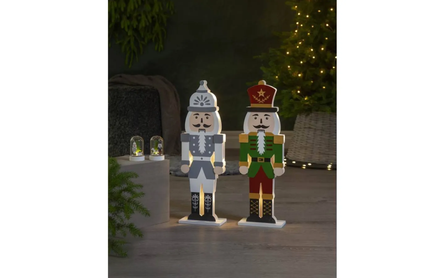 Batteri Julpynt Inomhus<Star Trading Nutcracker Batteridriven Glaskupol 2-pack 9cm