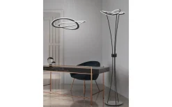 Stora Taklampor Ø70-150 Cm<Trio Lighting Oakland Taklampa 71cm LED i antracit