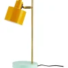 Dyberg Larsen Ocean Skrivbordslampa 43cm Curry/Mässing/Turkos* Skrivbordslampor