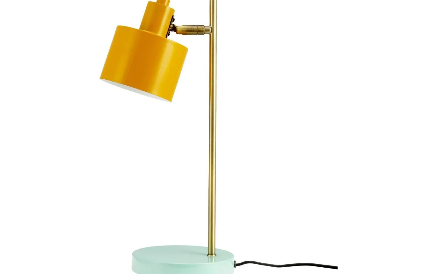 Dyberg Larsen Ocean Skrivbordslampa 43cm Curry/Mässing/Turkos* Skrivbordslampor