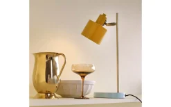 Dyberg Larsen Ocean Skrivbordslampa 43cm Curry/Mässing/Turkos* Skrivbordslampor