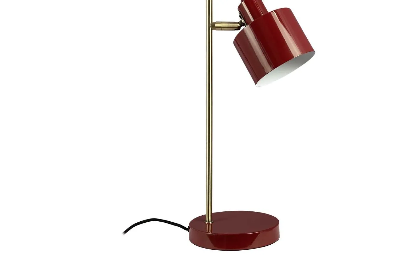 Skrivbordslampor<Dyberg Larsen Ocean Skrivbordslampa 43cm Mörkröd/Mässing