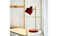 Skrivbordslampor<Dyberg Larsen Ocean Skrivbordslampa 43cm Mörkröd/Mässing