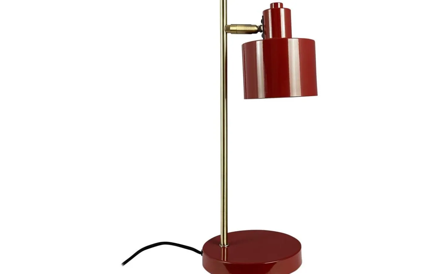 Skrivbordslampor<Dyberg Larsen Ocean Skrivbordslampa 43cm Mörkröd/Mässing