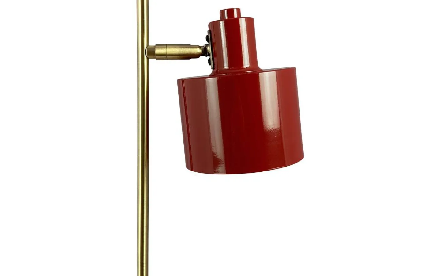 Skrivbordslampor<Dyberg Larsen Ocean Skrivbordslampa 43cm Mörkröd/Mässing