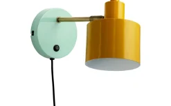 Läslampor<Dyberg Larsen Ocean Vägglampa Curry/Mässing/Turkos