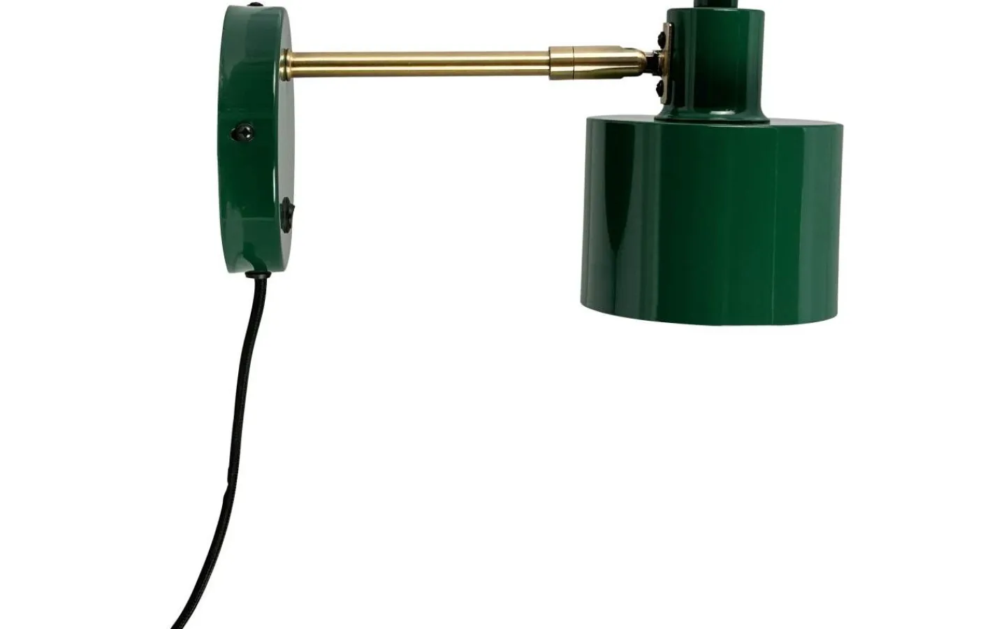 Dyberg Larsen Ocean Vägglampa Mörkgrön/Mässing* Läslampor