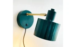 Dyberg Larsen Ocean Vägglampa Mörkgrön/Mässing* Läslampor