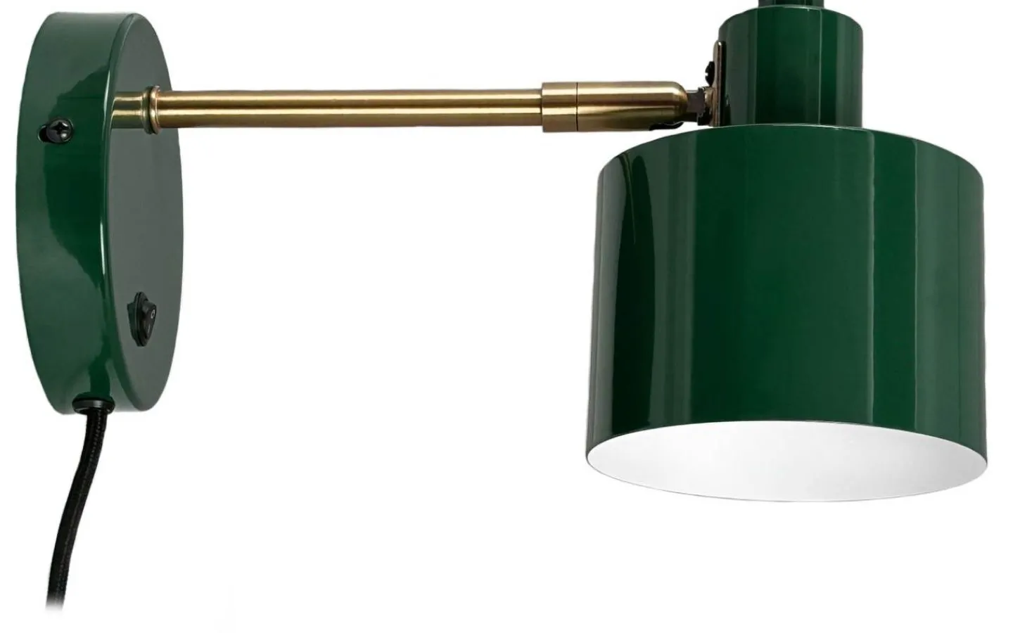 Dyberg Larsen Ocean Vägglampa Mörkgrön/Mässing* Läslampor