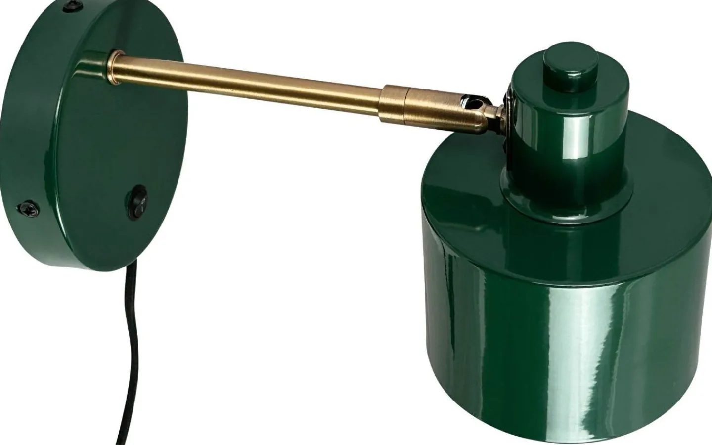 Dyberg Larsen Ocean Vägglampa Mörkgrön/Mässing* Läslampor