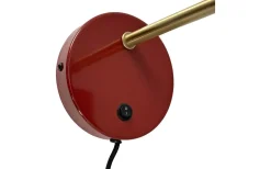 Ocean Vägglampa Mörkröd/Mässing
