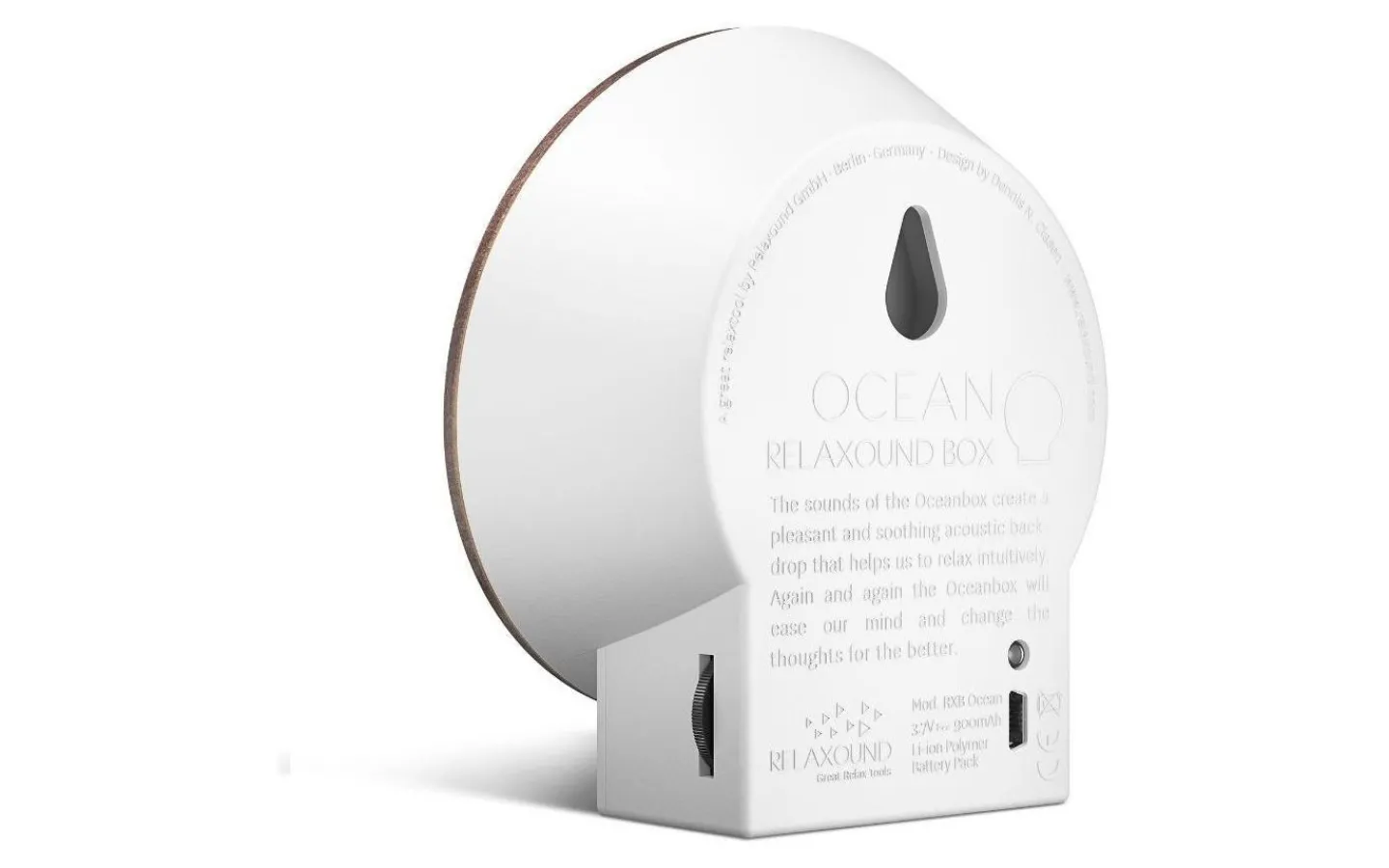 Relaxound Oceanbox Speldosa Havsljud Alträ* Högtalare