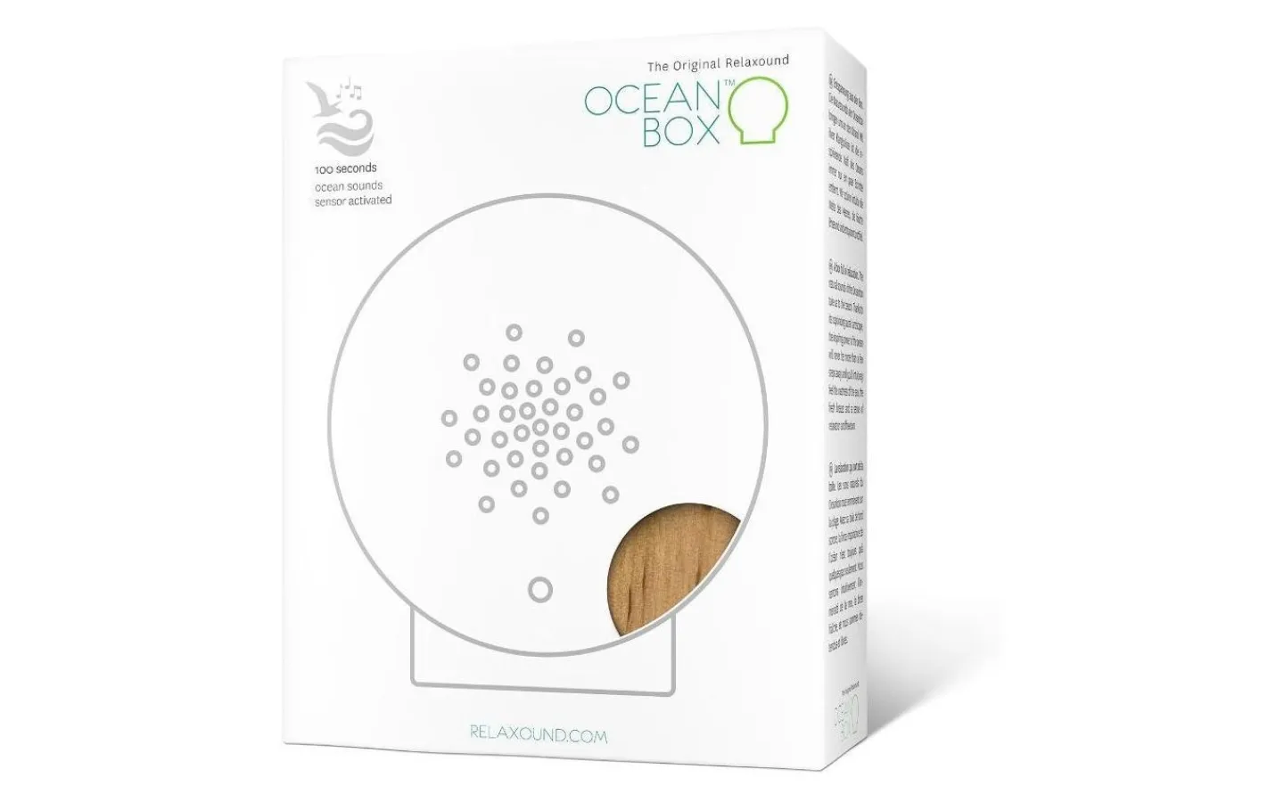 Relaxound Oceanbox Speldosa Havsljud Alträ* Högtalare