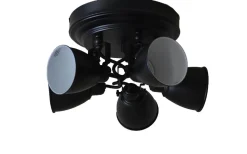 Runda Takspotlights|Takspot Med Minst 4 Lampor<Hallbergs Oddys Takspotlight Ø25cm Svart