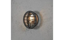 Vägglampor Utomhus<Konstsmide Oden Vägglampa Klarglas Med Eluttag IP23