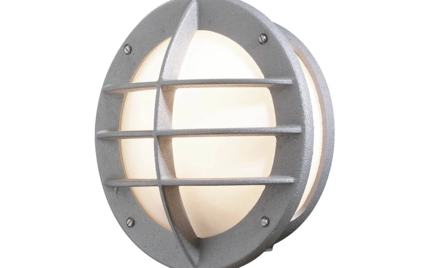Vägglampor Utomhus<Konstsmide Oden Vägglampa Opalglas Grå IP23