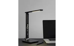 Halo Design Office Skrivbordslampa med Digital Klocka CCT-Dim 36cm Svart* Skrivbordslampor