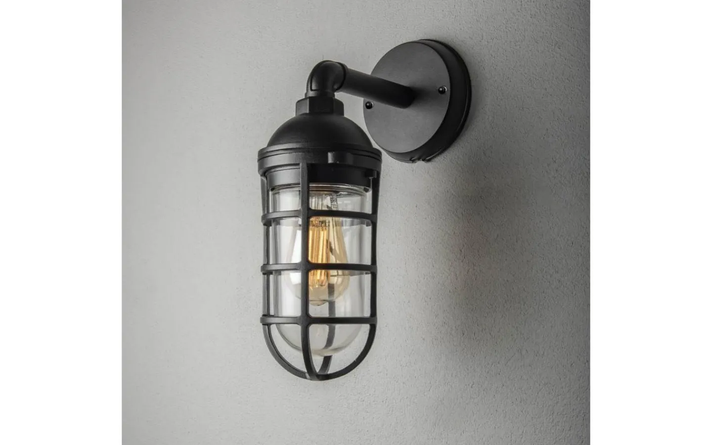 Vägglampor Utomhus<Konstsmide Olbia Vägglampa Svart IP44