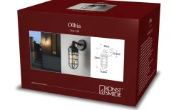 Vägglampor Utomhus<Konstsmide Olbia Vägglampa Svart IP44