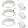 230V Led Spotlights|Infällda Spotlights Badrum<Nordlux Olea Spotlight LED 2700K 4,4W Vit IP65 3-Pack