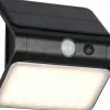 Solcellslampor Vägg|Visa Alla Solcellslampor<Reality Olinda hybrid solcellsdriven Vägglampa LED svart uppladdningsbar rörelse- och skymningssensor 4000K IP44