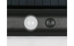 Solcellslampor Vägg|Visa Alla Solcellslampor<Reality Olinda hybrid solcellsdriven Vägglampa LED svart uppladdningsbar rörelse- och skymningssensor 4000K IP44