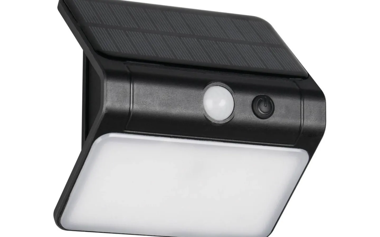 Solcellslampor Vägg|Visa Alla Solcellslampor<Reality Olinda hybrid solcellsdriven Vägglampa LED svart uppladdningsbar rörelse- och skymningssensor 4000K IP44