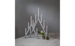 Oliver Ljusstake 55cm Grå