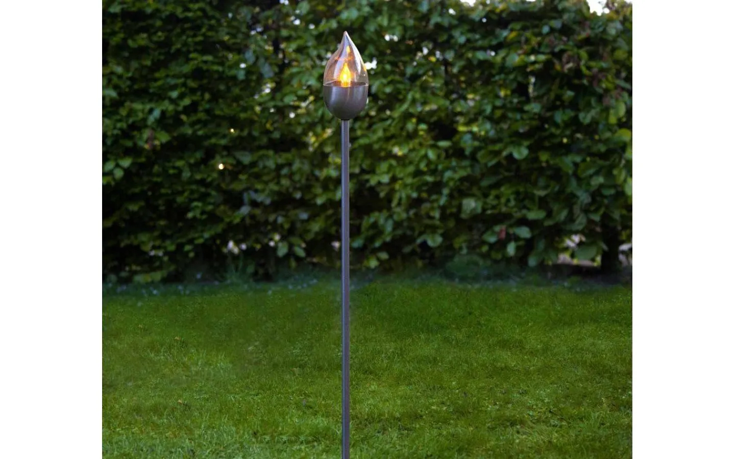 Visa Alla Solcellslampor<Star Trading Olympos Solcellsfackla 110cm Rostfritt Stål