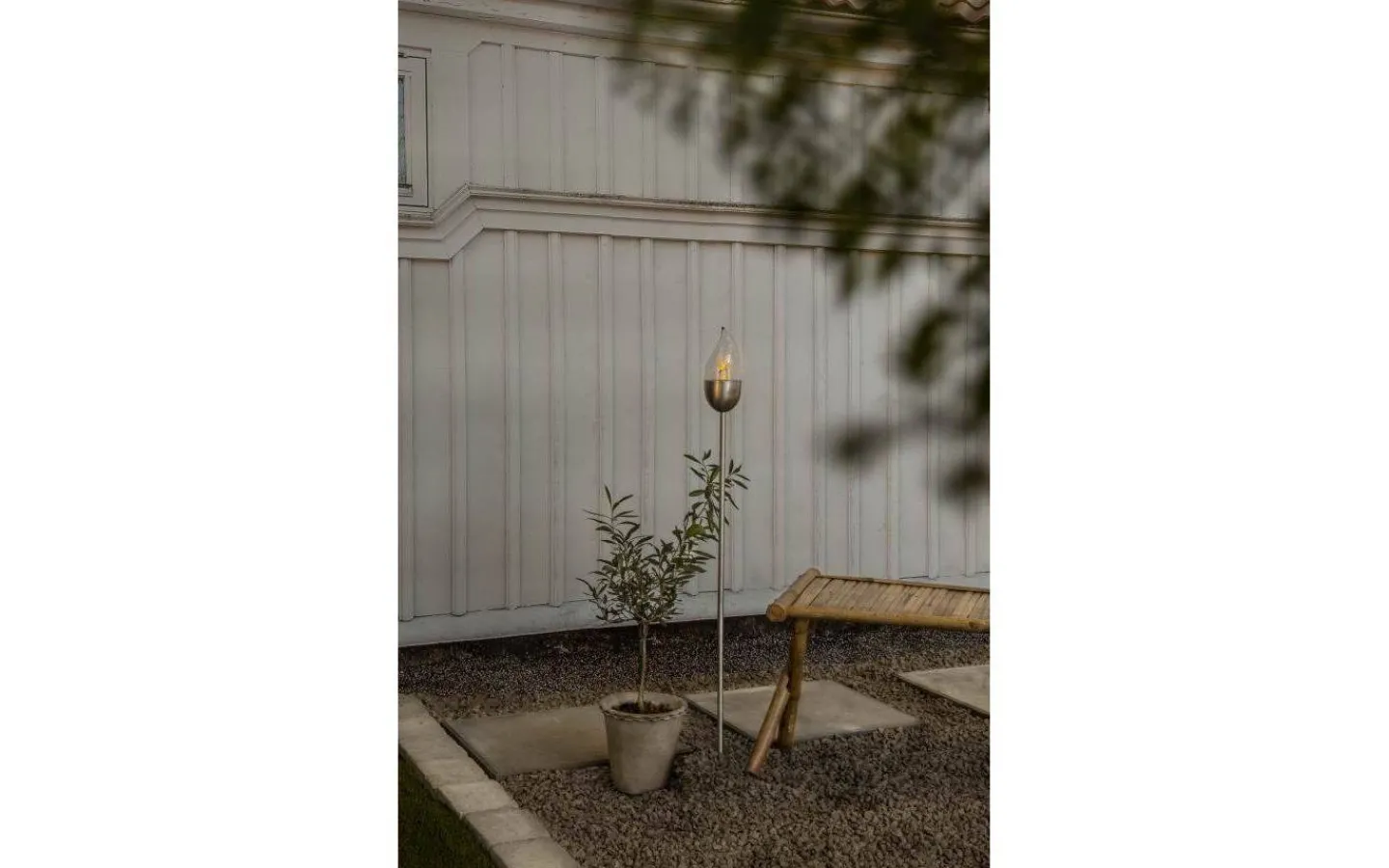 Visa Alla Solcellslampor<Star Trading Olympos Solcellsfackla 110cm Rostfritt Stål