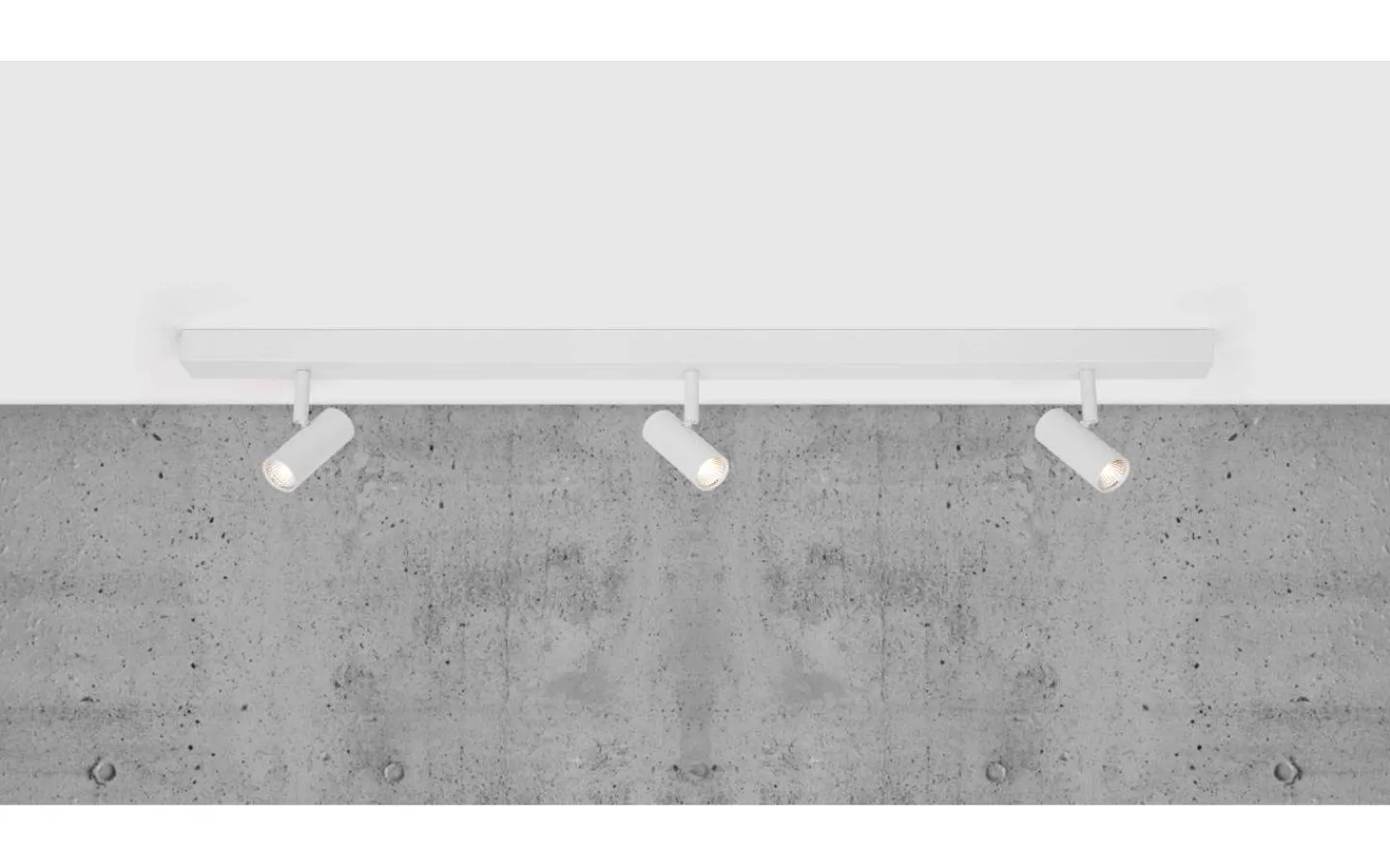 Avlånga Takspotlights|Takspot Med 3 Lampor<Nordlux Omari Takspotlight 78cm 3-steg DIM Vit