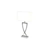 By Rydens Omega Bordslampa 52cm Krom/Vit* Vardagsrum|Sovrum