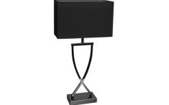 Vardagsrum|Sovrum<By Rydens Omega Bordslampa 52cm Svartkrom