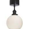 Omega Plafond 20cm Svart/Opal