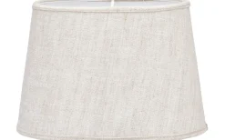 PR Home Omera Oval Lampskärm 23cm Lin Ljus Beige* Ovala Lampskärmar