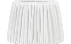Omera Oval Lampskärm 23cm Veckad Classico Vit