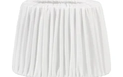PR Home Omera Oval Lampskärm 27cm Veckad Classico Vit* Plisserade Lampskärmar|Ovala Lampskärmar