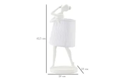 Mauro Ferretti Optic Bordslampa Balett 62,5cm Vit* Bordslampor