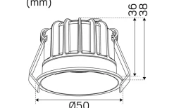 Optic Deep XS Spotlight 2700K 4W Vit IP44