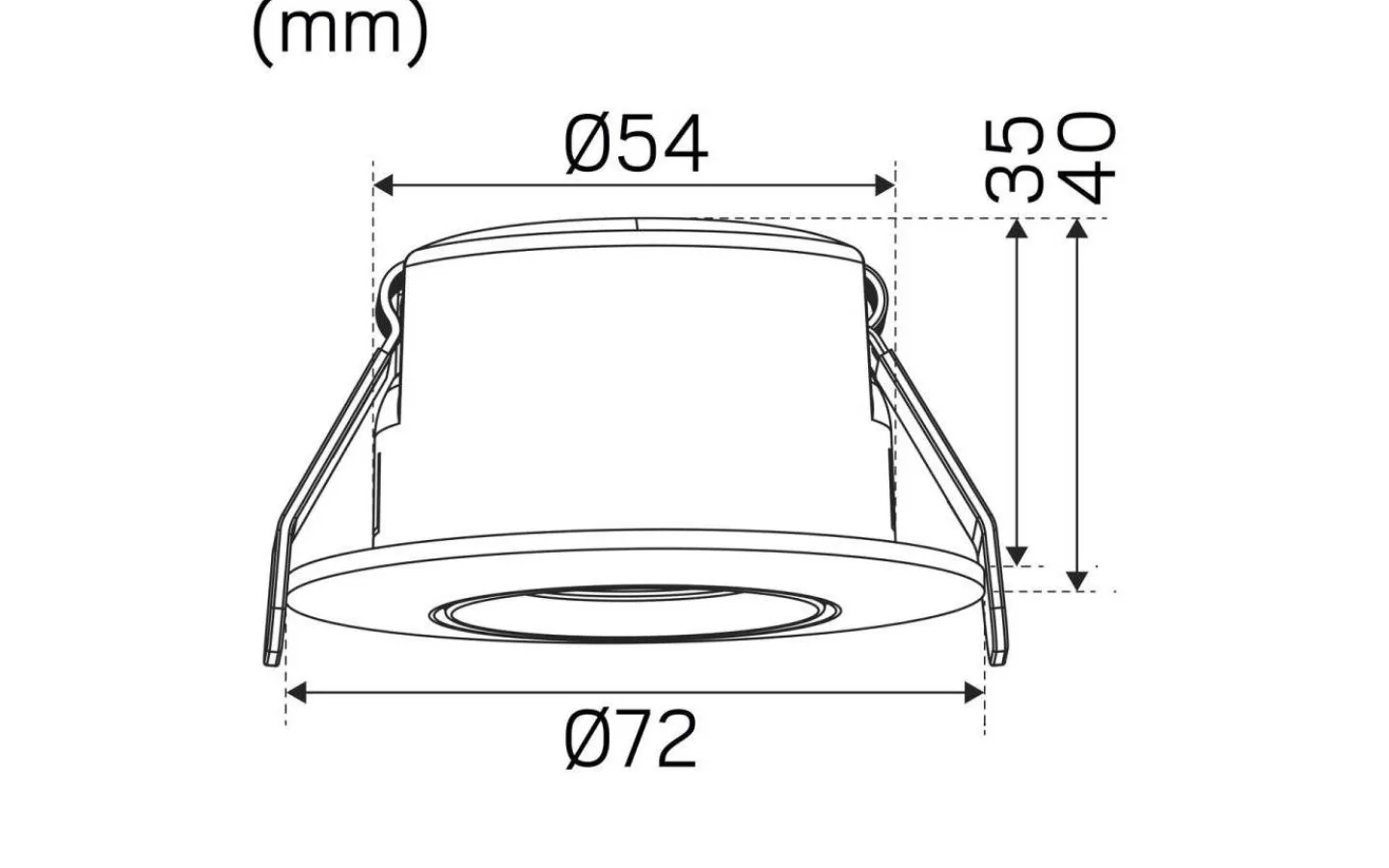 230V Led Spotlights<Hidealite Optic S Quick ISO Spotlight Dim to Warm 4,5W Vit IP44