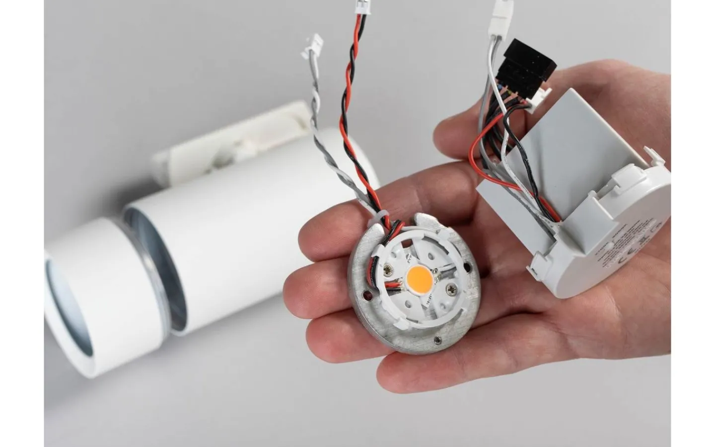 Skensystem<Hidealite Optic Track XS 1-fas LED 9,3W Tune Vit