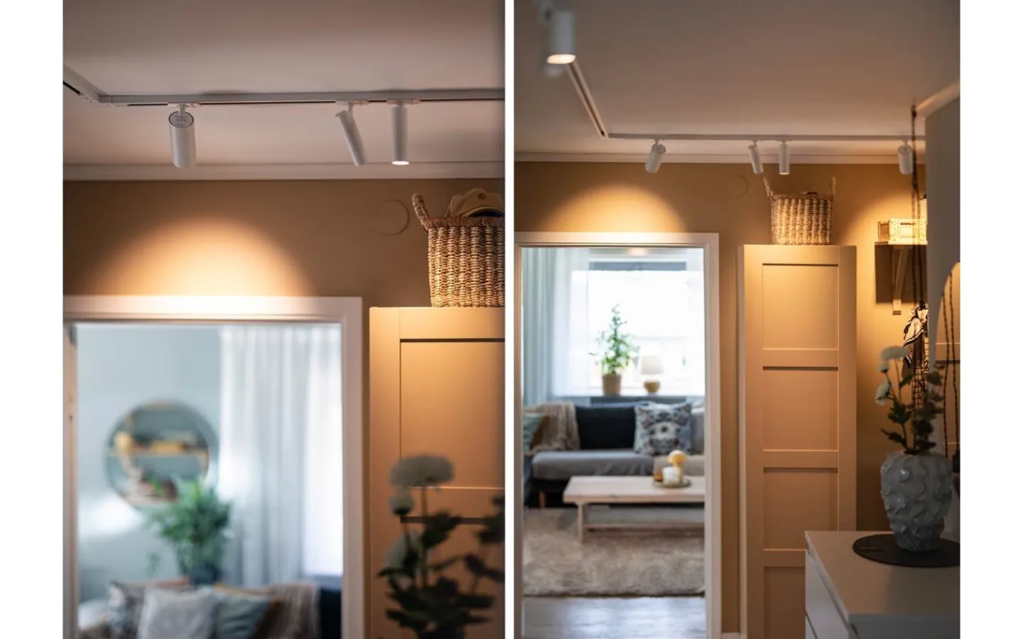 Skensystem<Hidealite Optic Track XS 1-fas LED 9,3W Tune Vit