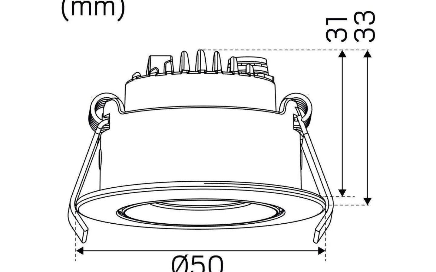 230V Led Spotlights<Hidealite Optic XS Tilt Spotlight 2700K 4W Vit IP44