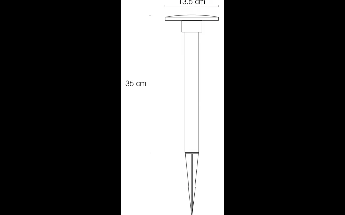 Orbit Pollare 35cm Antracit LED 3000K 240lm 6W Lightson