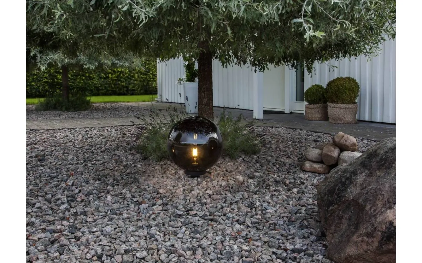 Star Trading Orby Trädgårdsklot 44cm Rök* Utomhusdekorationer|Markbelysning