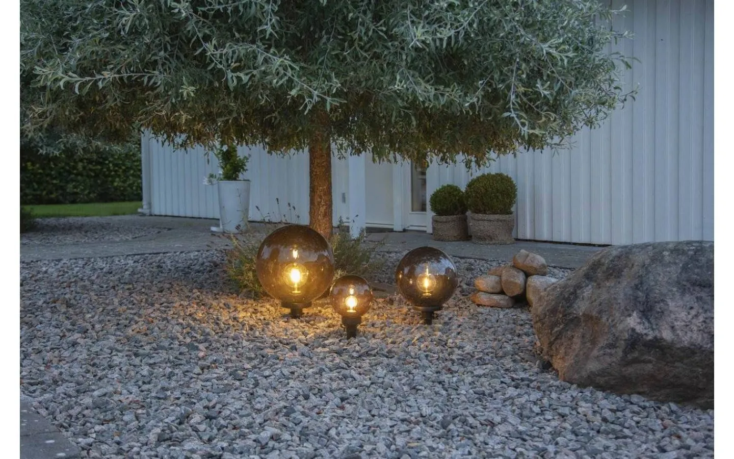 Star Trading Orby Trädgårdsklot 44cm Rök* Utomhusdekorationer|Markbelysning