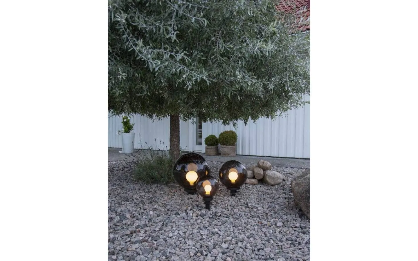 Star Trading Orby Trädgårdsklot 44cm Rök* Utomhusdekorationer|Markbelysning